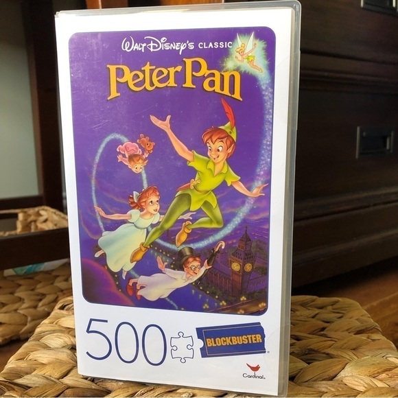 Blockbuster: Disney: Peter Pan movie cover puzzle in case 500pc. - Picture 1 of 5